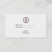 Kleiner rustikaler Baum Natur Bio Ferienwohnung Empfehlungskarte (Rückseite)