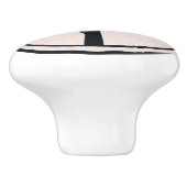 Kleiner rustikaler Baum Natur Minimalistisches Bio Keramikknauf (Seitenansicht)