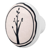 Kleiner rustikaler Baum Natur Minimalistisches Bio Keramikknauf (Rechts)