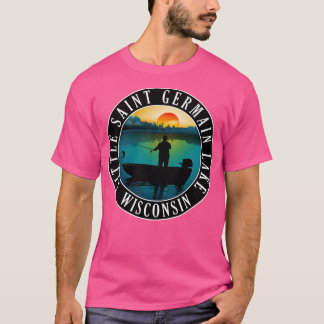 Kleiner Saint Germain Lake Wisconsin Fischerei T-Shirt