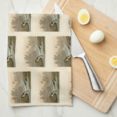 Kleiner Sandpiper von Audubons Vögeln in Amerika Geschirrtuch (Viertel Falte)