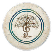 Kleiner, sauberer Musikbaum Keramikknauf (Vorderseite)