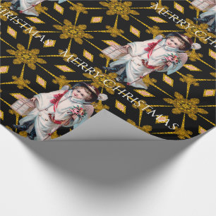 Kleiner Schäferjunge viktorianisches Weihnachten Geschenkpapier