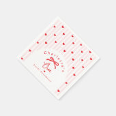 Kleiner Schatz 1. Geburtstag Valentinstag Serviette (Ecke)