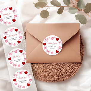 Kleiner Schatz Valentinstag Babyparty Runder Aufkleber
