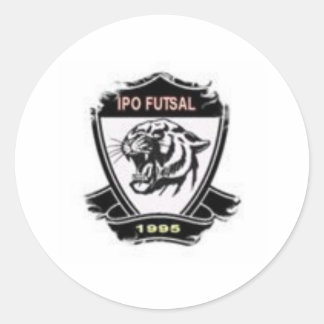 KLEINER Schild extra IPO FUTSAL Runder Aufkleber