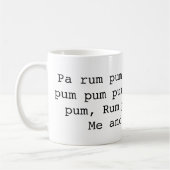 Kleiner Schlagzeuger-Junge Kaffeetasse (Links)