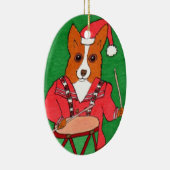 Kleiner Schlagzeuger-Junge Keramik Ornament (Rechts)