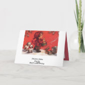 Kleiner Schlagzeugerjunge Feiertagskarte (Rückseite)