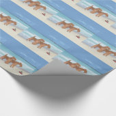 Kleiner Schlepper Geschenkpapier (Ecke)