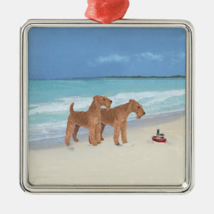 Kleiner Schlepper Ornament Aus Metall
