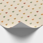 Kleiner schlichter Baumgeflecht Winterurlaub Geschenkpapier (Ecke)