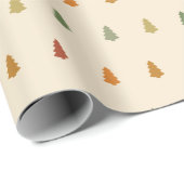 Kleiner schlichter Baumgeflecht Winterurlaub Geschenkpapier (Rolleneckpunkt)