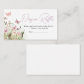 Kleiner Schmetterling-Wildblume-Windeln Begleitkarte (Vorne/Hinten)