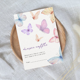 Kleiner Schmetterling Windelwanne Girl Babydusche Begleitkarte