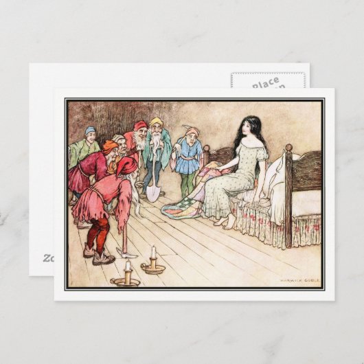 Kleiner Schneefall bei Warwick Goble Postkarte (Vorne/Hinten)