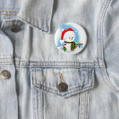 Kleiner Schneemann-Knopf Button (Beispiel)