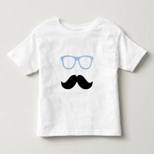 Kleiner Schnurrbart und Brille Kinder T - Shirt