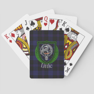 Kleiner schottischer Clan-Tartan und -Wappen Spielkarten