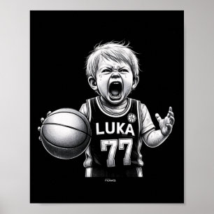 Kleiner Schrei Luka vor Wut und streitet mit den S Poster