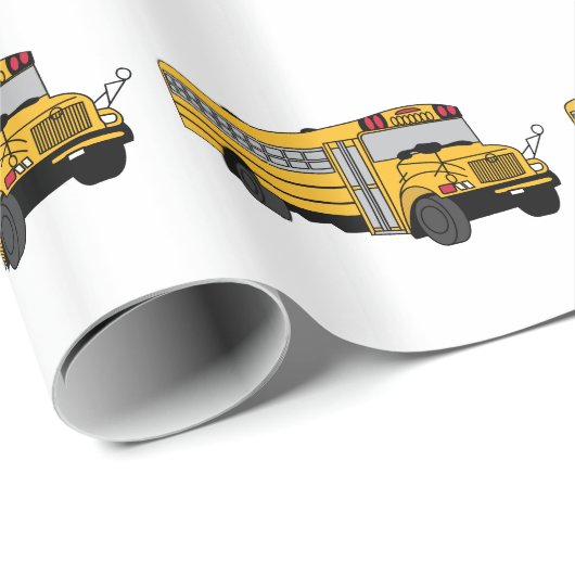 Kleiner Schulbus Geschenkpapier (Rolleneckpunkt)