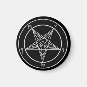 Kleiner schwarzer Baphomet Magnet