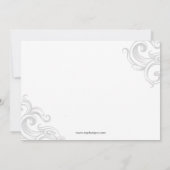 Kleiner schwarzer Kleid Junggeselinnen-Abschied ei Einladung (Rückseite)