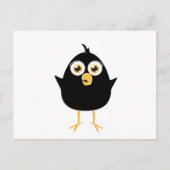 Kleiner Schwarzer Vogel Postkarte (Vorderseite)