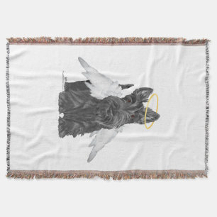Kleiner Scottie Engel Decke
