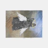 Kleiner Scottie Engel Fleecedecke (Vorderseite (Horizontal))