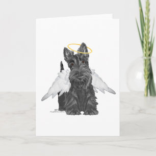 Kleiner Scottie Engel Karte