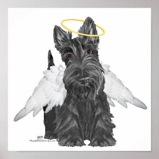 Kleiner Scottie Engel Poster (Vorne)