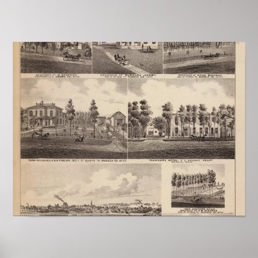 Kleiner See, Waseca, Minnesota Poster (Vorne)