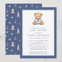 Kleiner Segler Teddy Bär Nautical Baby Shower