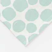 Kleiner Skipper Nautical Anchor und Dots Muster Fleecedecke (Ecke)