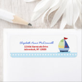Kleiner Skipper Sailboat Custom Address Labels (Insitu)