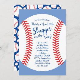 Kleiner Slugger Baseball Baby Shower Sports Boy Einladung