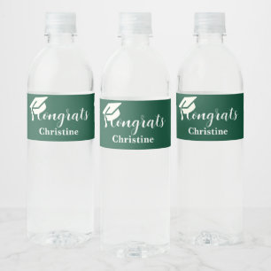 Kleiner Smaragd-Abschluss-Flasche Wasserflaschenetikett