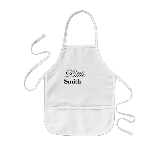 Kleiner Smith-personalisierter Name Kinderschürze (Vorne)