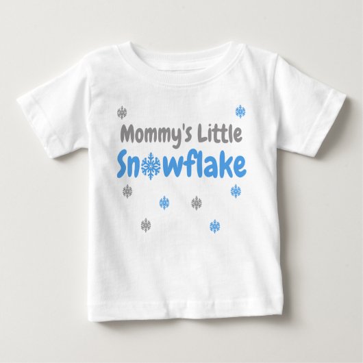 Kleiner Snowflake Baby T - Shirt (Vorderseite)