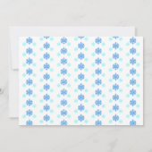 Kleiner Snowflake Kindergeburtstag Einladung (Rückseite)