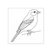 Kleiner Song Bird Gummistempel (Prägung)