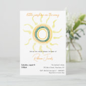 Kleiner Sonnenschein auf dem Weg Baby Dusche Einla Einladung (Stehend Vorderseite)