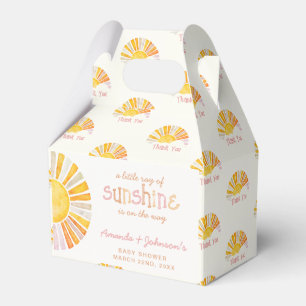Kleiner Sonnenschein Baby Shower Danke Geschenkschachtel