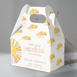 Kleiner Sonnenschein Baby Shower Danke Geschenkschachtel