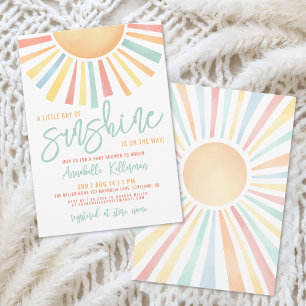 Kleiner Sonnenschein Baby Shower Einladung