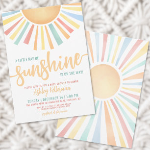 Kleiner Sonnenschein Baby Shower Einladung