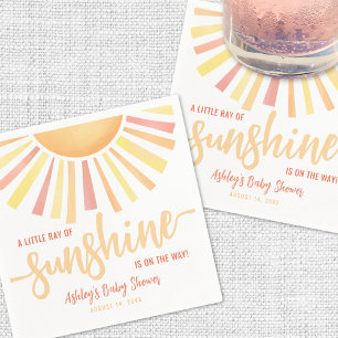 Kleiner Sonnenschein Baby Shower Serviette