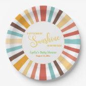 Kleiner Sonnenschein-Babydusche Pappteller (Vorderseite)