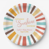 Kleiner Sonnenschein-Babydusche Pappteller (Vorderseite)
